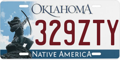OK license plate 329ZTY