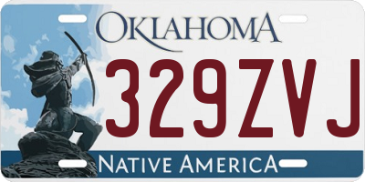 OK license plate 329ZVJ