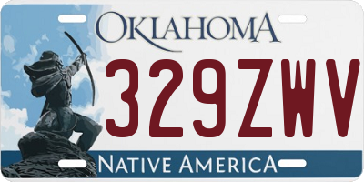 OK license plate 329ZWV