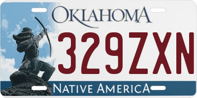 OK license plate 329ZXN