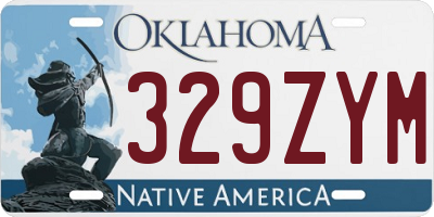 OK license plate 329ZYM