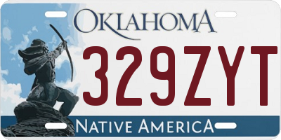 OK license plate 329ZYT