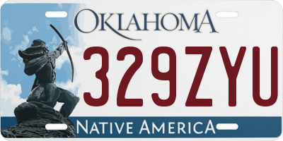 OK license plate 329ZYU