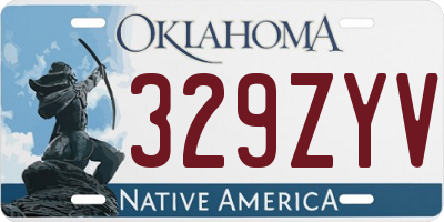 OK license plate 329ZYV