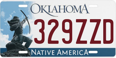 OK license plate 329ZZD