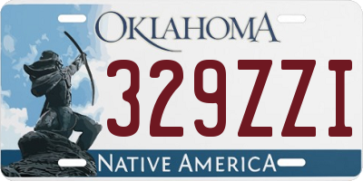 OK license plate 329ZZI