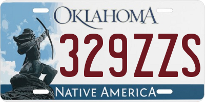 OK license plate 329ZZS