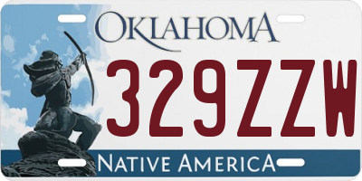 OK license plate 329ZZW