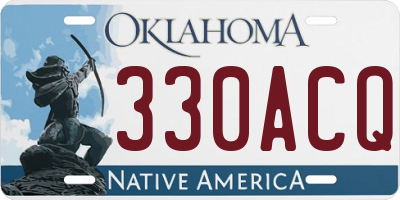 OK license plate 330ACQ