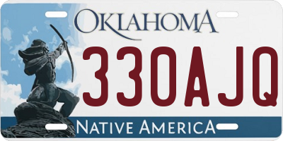 OK license plate 330AJQ