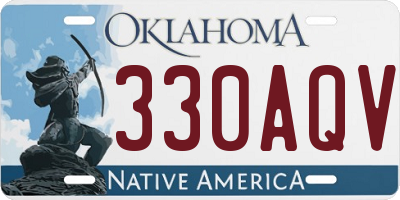 OK license plate 330AQV