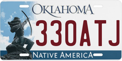 OK license plate 330ATJ