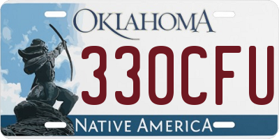 OK license plate 330CFU