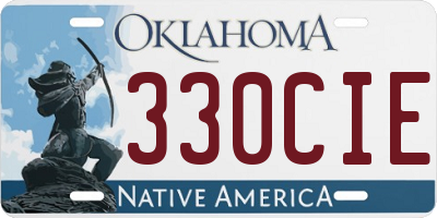 OK license plate 330CIE