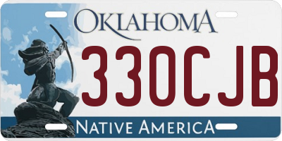 OK license plate 330CJB