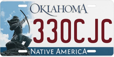 OK license plate 330CJC