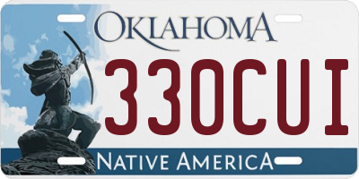 OK license plate 330CUI