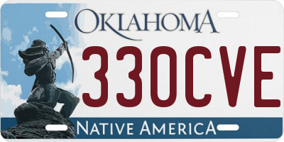 OK license plate 330CVE