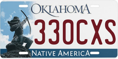 OK license plate 330CXS