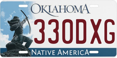 OK license plate 330DXG