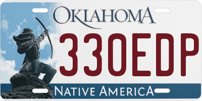 OK license plate 330EDP