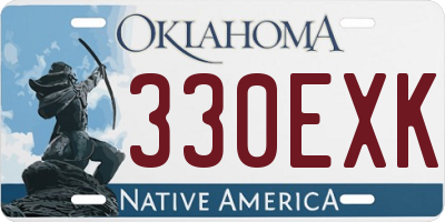 OK license plate 330EXK