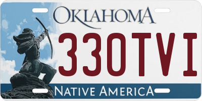 OK license plate 330TVI