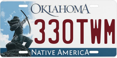 OK license plate 330TWM