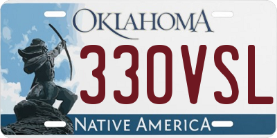 OK license plate 330VSL