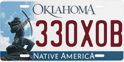 OK license plate 330XOB