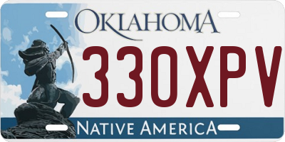 OK license plate 330XPV