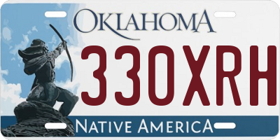 OK license plate 330XRH