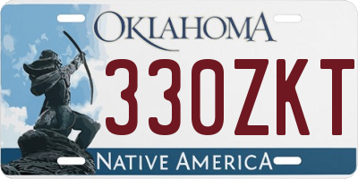 OK license plate 330ZKT