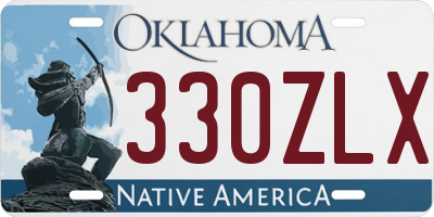 OK license plate 330ZLX