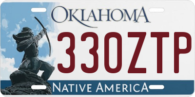 OK license plate 330ZTP