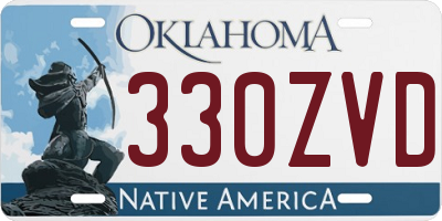 OK license plate 330ZVD