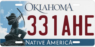 OK license plate 331AHE