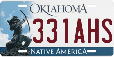 OK license plate 331AHS