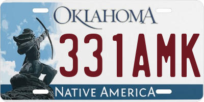 OK license plate 331AMK