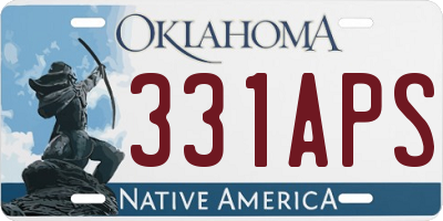 OK license plate 331APS