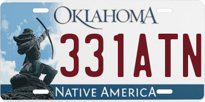 OK license plate 331ATN
