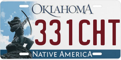 OK license plate 331CHT