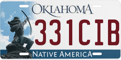 OK license plate 331CIB