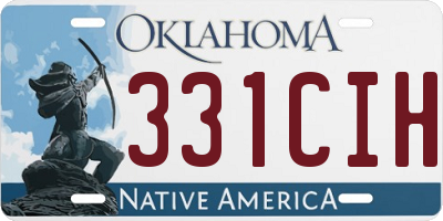 OK license plate 331CIH