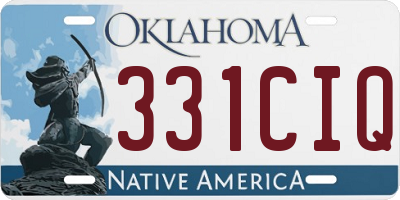 OK license plate 331CIQ