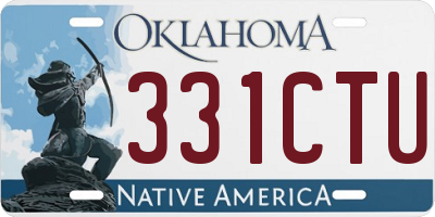 OK license plate 331CTU