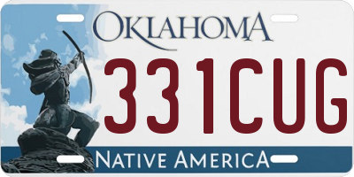 OK license plate 331CUG