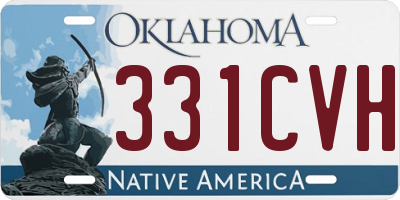 OK license plate 331CVH
