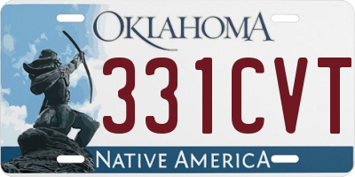 OK license plate 331CVT