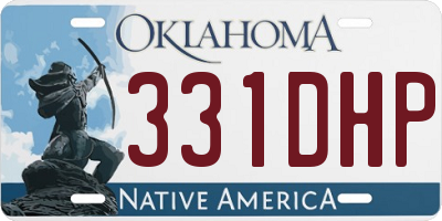 OK license plate 331DHP